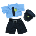 Politie Agent Outfit | Kleding voor knuffels | Personaliseer | Knuffelbeer | Knuffelbeest | Teddybeer | Teddy Mountain | Make Your Teddy | Helmond