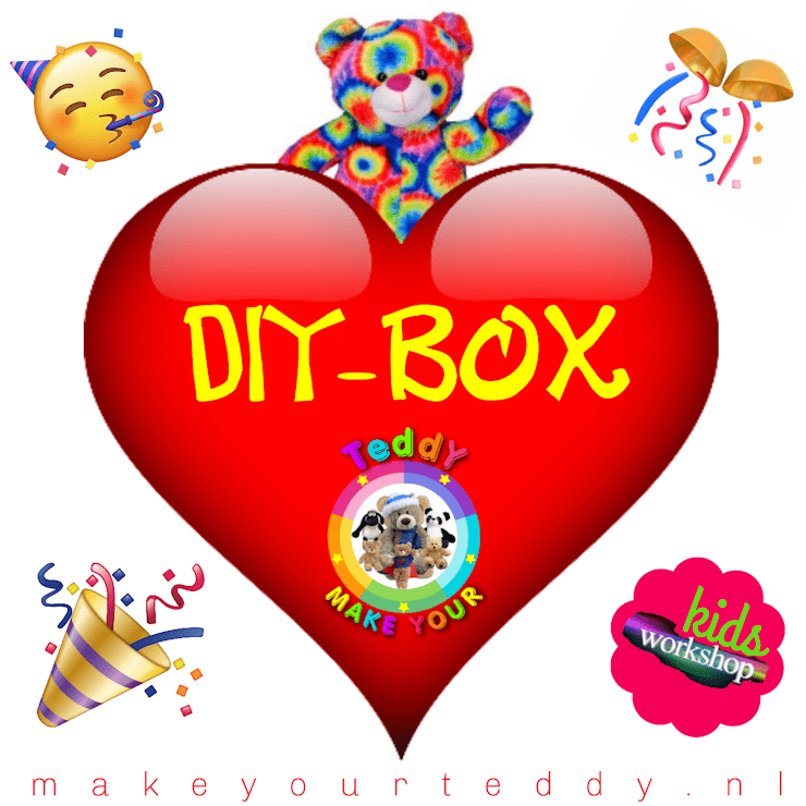DIY-Box, Teddybeer, Knuffelbeer, Knuffelbeest, Knuffeldier, DIYKNUFFEL, DIY-KNUFFEL, Knuffel-Maken, Knuffelmaken, Zelf-Knuffel-Maken, Knuffelwinkel, knuffelstore, knuffelshop, onlineknuffelwinkel, online-Knuffelwinkel, Make-your-Teddy, Teddy-Mountain,