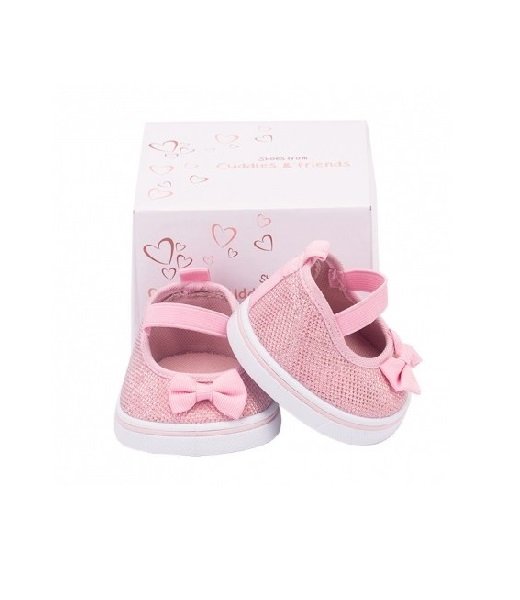 Pink Glitter sandalen, TED2499, Knuffel Schoenen, Make-Your-Teddy, KidsWorkshop