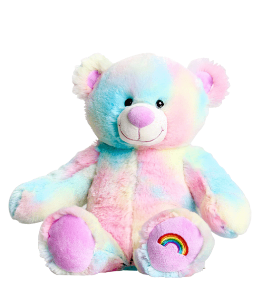 Rainbow de Teddybeer, TED2501, Make-Your-Teddy, KidsWorkshop