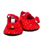 Multi Dot Red High Heels, TED0067912404092, Knuffel Schoentjes, Make-Your-Teddy KidsWorkshop
