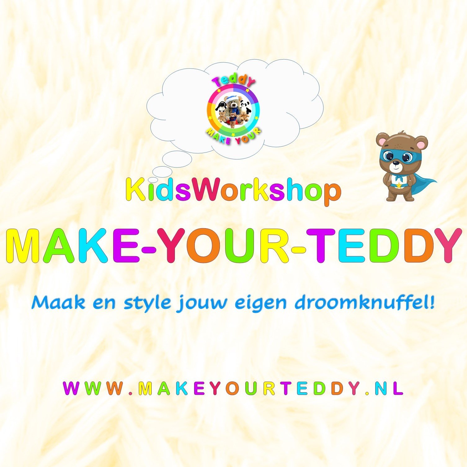 Make-Your-Teddy_KidsWorkshop_ Knuffel maken & Knuffel Stylen