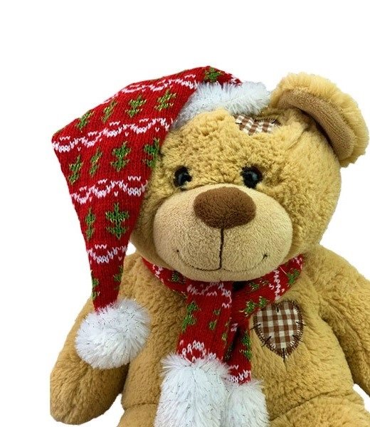 Gebreide knuffel muts en sjaal_TED0067912402973_Make-Your-Teddy_KidsWorkshop