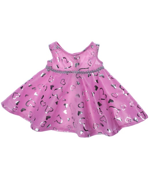 Pink Silver Dress_TED0067912402282_Make-Your-Teddy_KidsWorkshop