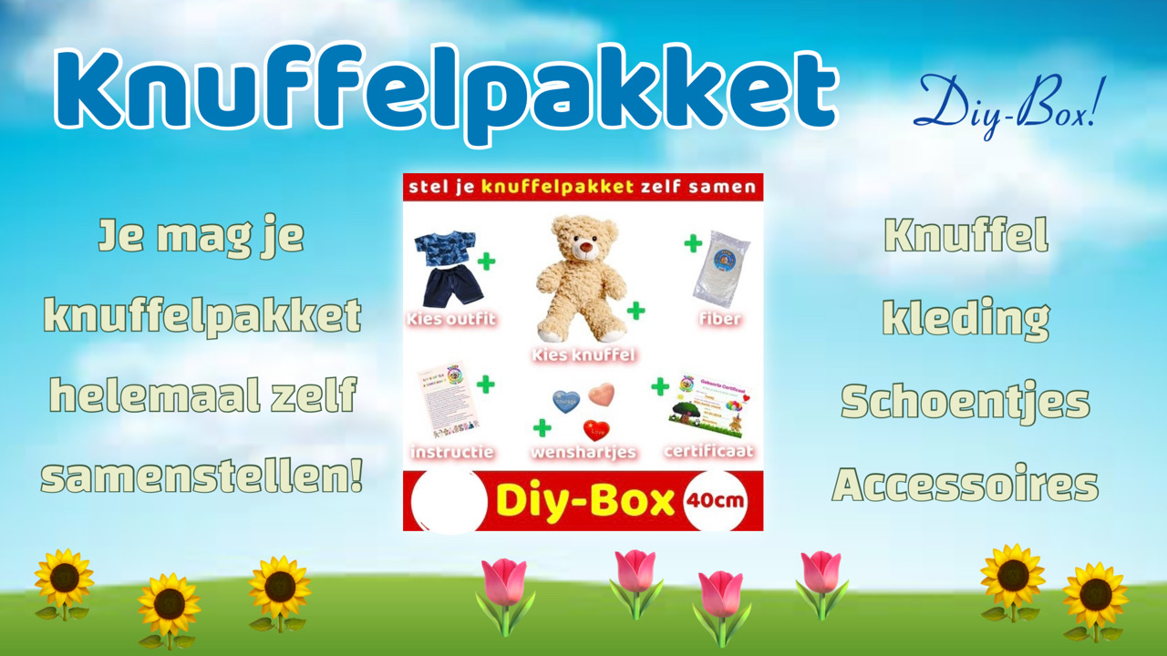 Knuffel Pakket kies een Diy-Box!_Make-Your-Teddy_KidsWorkshop
