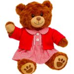 Girls School Uniform Red_TED0067812400553_Make-Your-Teddy KidsWorkshop