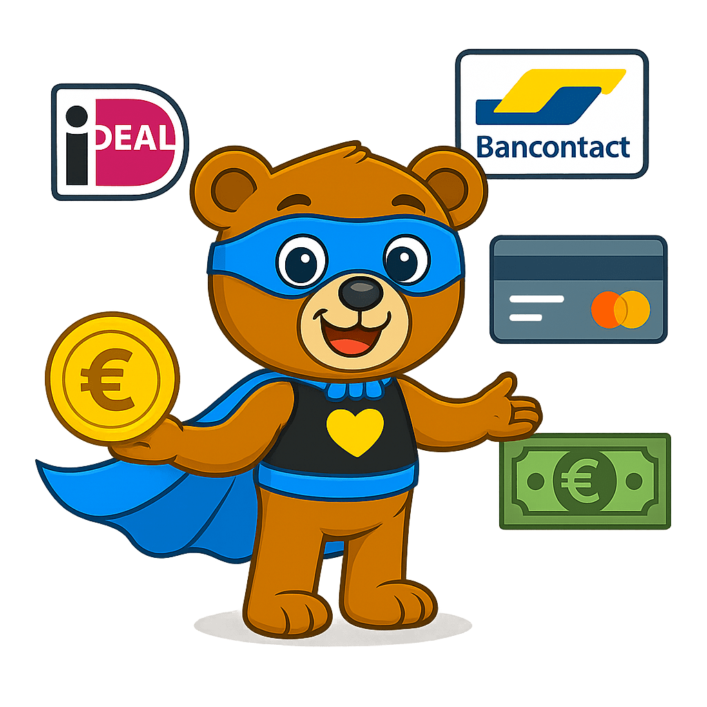 Betaalmogelijkheden bij Make-Your-Teddy KidsWorkshop