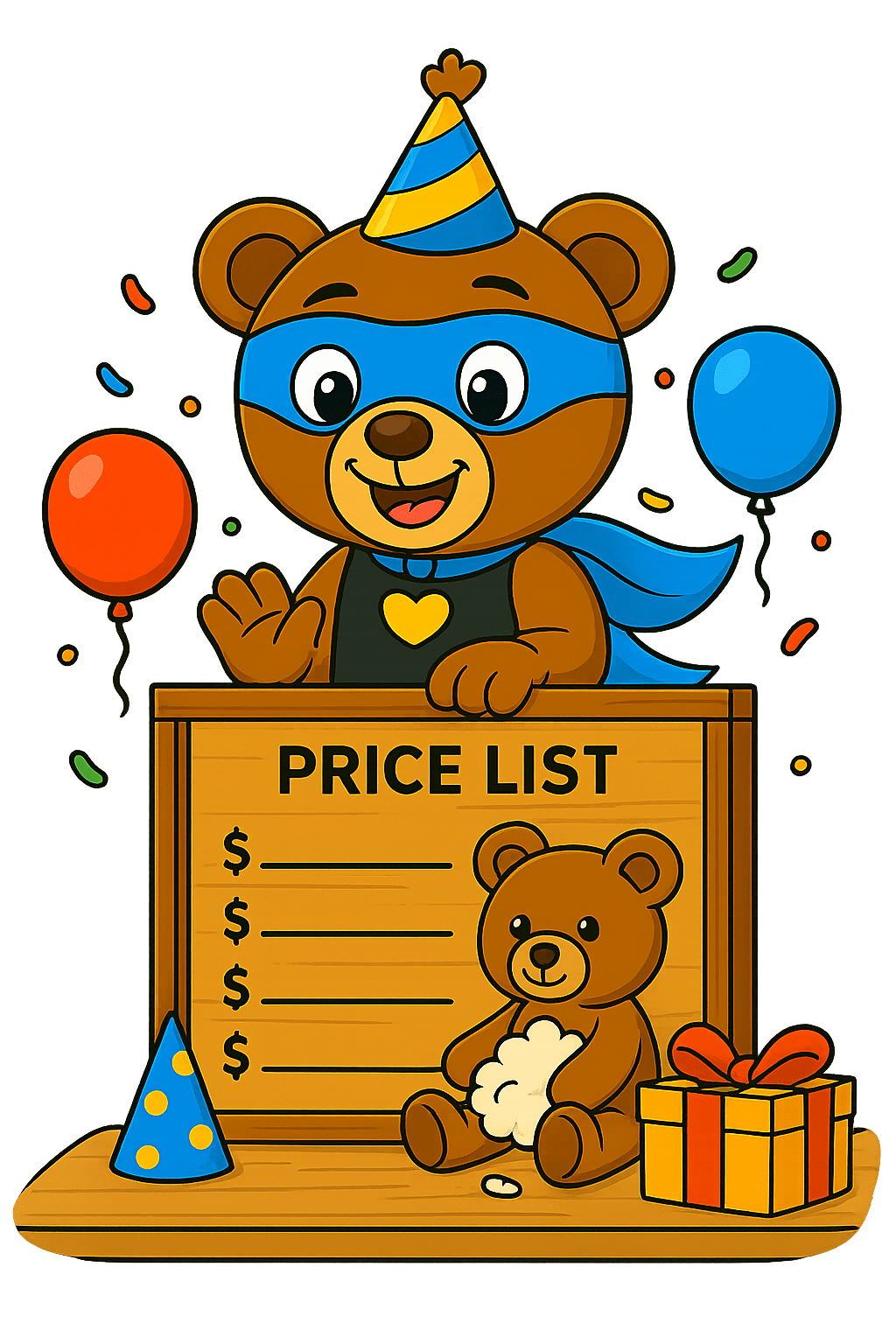 Teddy bij de prijslijst _ Make-Your-Teddy KidsWorkshop