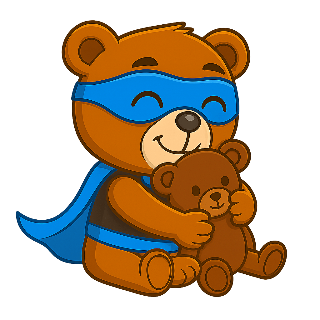 Teddy knuffelt een teddybeer _ Make-Your-Teddy KidsWorkshop